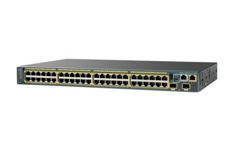 Cisco WS-C2960X-48TS-L | Catalyst 2960-X Series C2960X-48TS 48 x RJ-45 Ports 10/100/1000Base-T + 4 x SFP Ports Layer 3 Managed 1U Rack-mountable Gigabit Ethernet Network Switch
