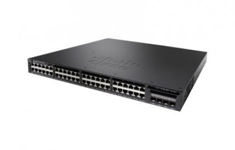 Cisco WS-C3650-48TQ-S | Catalyst 3650 Series 3650-48TQ 48 x RJ-45 Ports 10/100/1000Base-T + 4 x SFP+ Uplink Ports Layer 3 Managed 1U Rack-mountable Gigabit Ethernet Network Switch