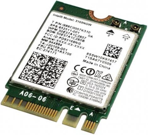 3168NGW | Intel Dual Band Wireless-AC 802.11ac WLAN Bluetooth 4.2 WiFi Card