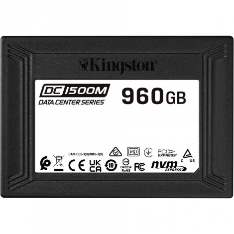 Kingston SEDC1500M/960G | Data Center DC1500M Solid State Drive 960 GB Internal 2.5-inch U.2 PCIe 3.0 x4 (NVMe)