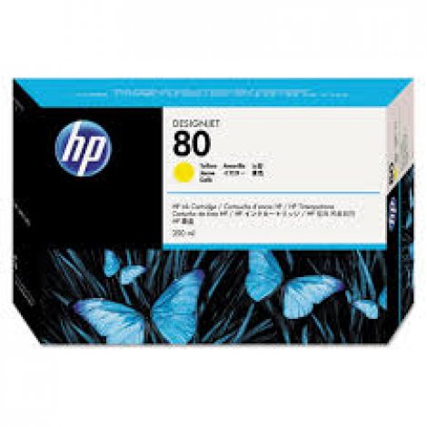 HP C4848-80134 | No. 80 High Capacity Yellow Ink Cartridge (350ml Ink)