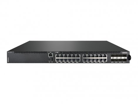 Lenovo 7159B1X | ThinkSystem NE1032T RackSwitch (Rear to Front) 24 Network 8 Expansion Slot Manageable Twisted Pair Optical Fiber Modular 3 Layer Supp