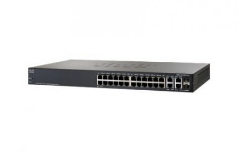 Cisco SRW224G4-K9-NA-RF | Small Business 300 Series SF300-24 24 x Ports 10/100Base-TX + 2 x GE RJ-45 Ports + 2 x Combo SFP mini-GBIC Ports Managed Gigabit Ethernet Network Switch