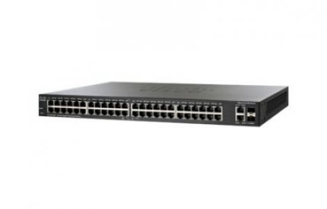 Cisco SLM2048PT-NA-RF | 200 SG200-50P 24 x Ports PoE 10/100/1000Base-T + 24 x Ports GBE + 2 x Ports Combo SFP (mini-GIBIC) Layer 2 Managed 1U Rack-Mountable Gigabit Ethernet Smart Network Switch