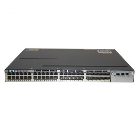 Cisco WS-C3750X-48T-E-B | Catalyst 3750-X Series C3750X-48T 48 x RJ-45 Ports 10/100/1000Base-T Layer 2 Managed Rack-mountable Stackable Gigabit Ethernet Network Switch