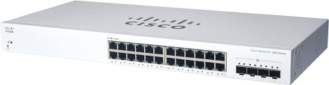 Cisco CBS220-24T-4X | Business 220 Series 24 x Ports 10/100/1000Base-T + 4 x SFP+ Ports Layer 2 Managed Rack-mountable Gigabit Ethernet Network Switch