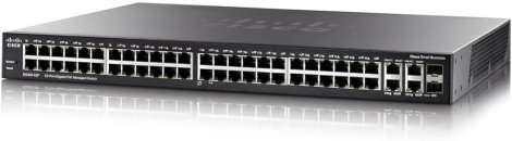 Cisco SG300-52P-K9-NA-RF | Small Business 300 Series SG300-52P 50 x Ports (48 x Ports PoE+) 10/100/1000Base-T + 2 x Ports Combo SFP (mini-GBIC) Rack Mountable 1U Layer 3 Managed Gigabit Ethernet Network Switch