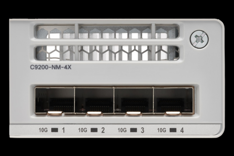 Cisco C9200-NM-4X= | Catalyst 9200 4-Ports 10/100/1000Base-X Network Module