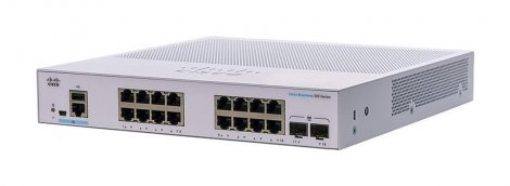 Cisco CBS350-16P-2G-BR | Business 350 16 x Ports PoE+ 10/100/1000Base-T + 2 x SFP+ Ports Layer 2 Managed Rack-mountable Gigabit Ethernet Switch