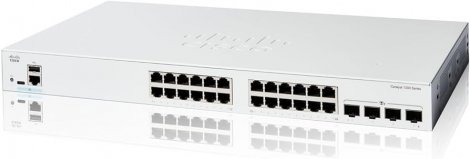 Cisco CBS250-24T-4X-NA | Business 250 Series 24 x RJ-45 Ports PoE+ 10/100/1000Base-T 4 x SFP Ports Layer 2 Managed Rack-mountable Gigabit Ethernet Network Switch