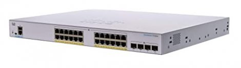 Cisco CBS350-24P-4G-UK | Business 350 Series CBS350-24P-4G 24 x RJ-45 Ports PoE+ 10/100/1000Base-T 4 x SFP Ports Layer 3 Managed Rack-mountable Gigabit Ethernet Network Switch