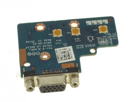 Dell 8992W | Volume Buttons / VGA Port IO Circuit Board for Latitude E6540