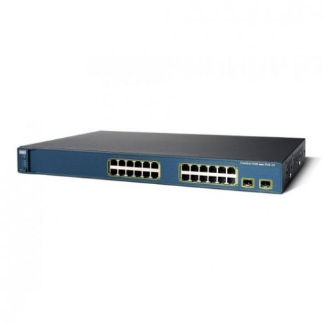Cisco WS-C3560-24PS-S | Catalyst 3560 Series C3560-24PS 24 x RJ-45 Ports PoE 10/100Base-TX + 2 x SFP Ports Layer 3 Managed 1U Rack-mountable Gigabit Ethernet Network Switch