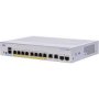 Cisco CBS350-8FP-E-2G-NA | Business 350 Series 8 x RJ-45 Ports PoE+ 10/100/1000Base-T 2 x Combo SFP Ports Layer 3 Managed Rack-mountable Gigabit Ethernet Network Switch
