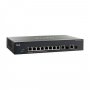 Cisco SF302-08MP | Small Business 300 Series 8 x Ports PoE 10/100Base-TX + 2 x Ports Combo SFP mini-GBIC Layer 3 Managed 1U Rack-Mountable Fast Ethernet Network Switch