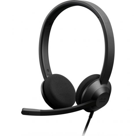 HS-W-322-C-RJ9 | Cisco 322 Wired Dual On-Ear Carbon Black RJ-9 Headset