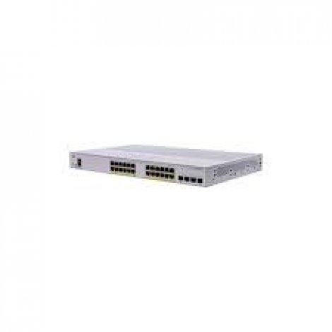Cisco CBS250-24P-4G | 24-Ports PoE+ 10/100/1000Base-T + 4-SFP Ports Layer 2 Managed Rack-mountable Gigabit Ethernet Network Switch