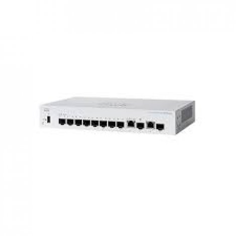 Cisco CBS350-8S-E-2G | Business 350 10 x SFP Ports PoE+ 1000Base-X 2 x RJ-45 Ports Layer 2 Managed Rack-mountable Gigabit Ethernet Network Switch