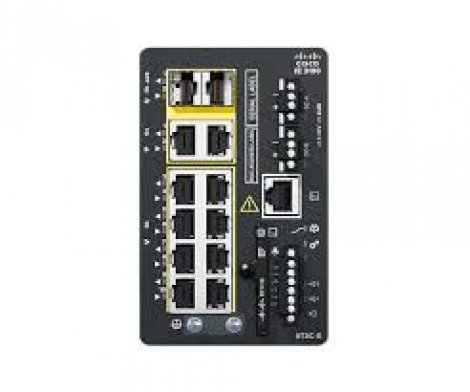 Cisco IE-3100-8T2C-E | Industrial Ethernet 3100 Rugged Series 8 x Ports 10/100Base-T + 2 x SFP Ports Layer 2 Managed Rail-mountable Gigabit Ethernet Network Switch