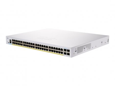 Cisco CBS250-48PP-4G-NA | Business 250 Series CBS250-48PP-4G 48 x Ports PoE+ 1000Base-T + 4 x Ports SFP Layer 3 Managed 1U Rack-Mountable Gigabit Ethernet Network Smart Switch