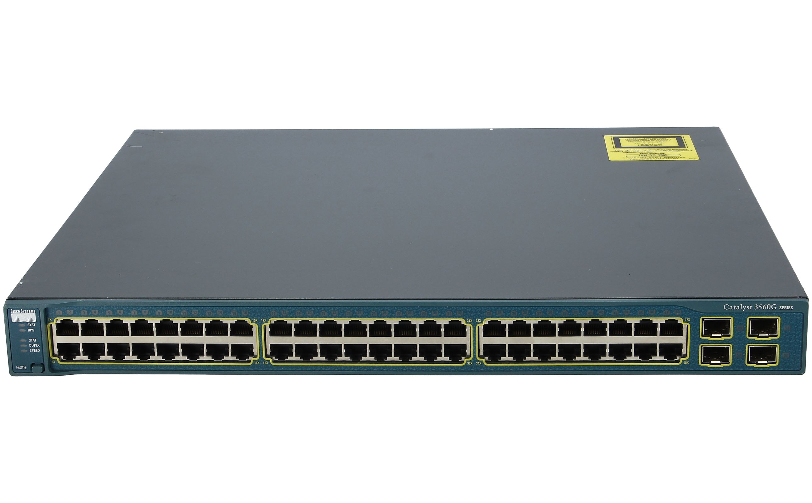 Switch Cisco Catalyst 3560 WS C3560 48PS S   48 Ports PoE + 4 Ports SFP   Accessoires informatique
