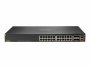 HP JL725B | Aruba CX 6200F 24G Class 4 24x 1000Base-T Class 4 PoE Ports 4x 10G SFP 1x USB-C Console 1x OOBM 1x USB Type-A Host 1x RJ-45 Console Port Switch supporting up to 30W per port