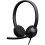 HS-W-322Q-C-USB | Cisco 322 Wired Single On-Ear Carbon Black USB-A RJ-9 Headset