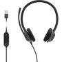 HS-W-322-C-USB | Cisco 322 Wired Single On-Ear Carbon Black USB-A RJ-9 Headset