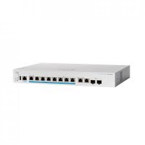 Cisco CBS350-8MP-2X | Business 350 8 x RJ-45 Ports PoE+ 2.5GBase-T 2 x RJ-45/SFP+ Combo Ports Layer 3 Managed Rack-mountable Gigabit Ethernet Network Switch