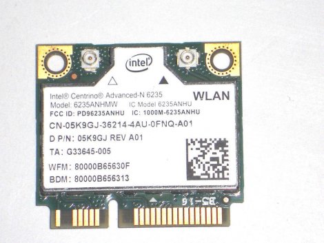 Dell INV-5K9GJ-N | XPS One 5K9GJ Intel 6235 Wireless Bluetooth Wi-Fi Card