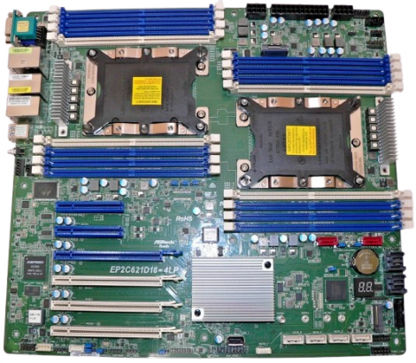 AsRock EP2C621D16-4LP | Socket P Intel C621 Chipset EEB System Board (Motherboard) Supports 2x Xeon Scalable DDR4 16x DIMM