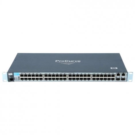 HP J9020A | ProCurve 2510-48 48-Ports RJ-45 10/100Base-TX 2-Ports Dual Personality SFP (mini-GBIC) Layer 2 Managed 1U Rack-Mountable Fast Ethernet Network Switch