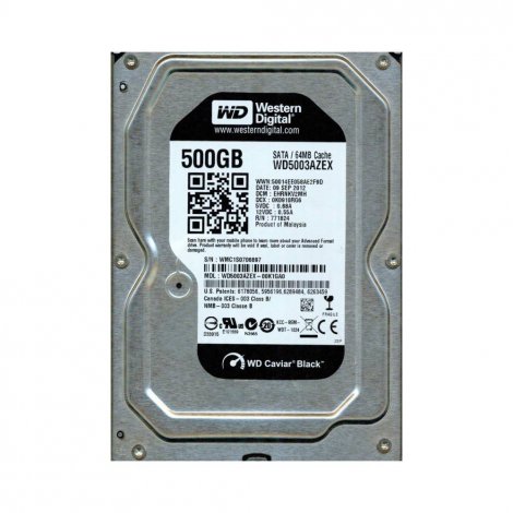 Western Digital WD5003AZEX-00K1GA0 | 500GB 7200RPM SATA 6GB/s 3.5-inch Internal Hard Drive