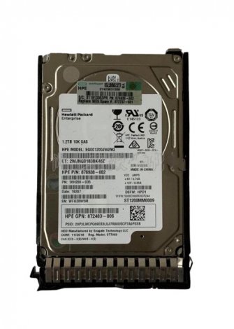 HPE EG001200JWJNQ | 1.2TB 10000RPM SAS 12GB/s 2.5-inch Internal Hard Drive
