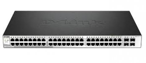 D-Link DGS-1210-52/ME | DGS 1210-52P/ME Switch managed 48 x 10/100/1000 + 4 x Gigabit SFP rack-mountable AC 100/230 V