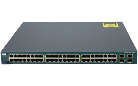 Cisco WS-C3560G-48TS-S | Catalyst 3560 Series C3560G-48TS 48-Ports RJ-45 10/100/1000Base-T + 4-Ports SFP Layer 3 Managed 1U Rack-mountable Gigabit Ethernet Network Switch