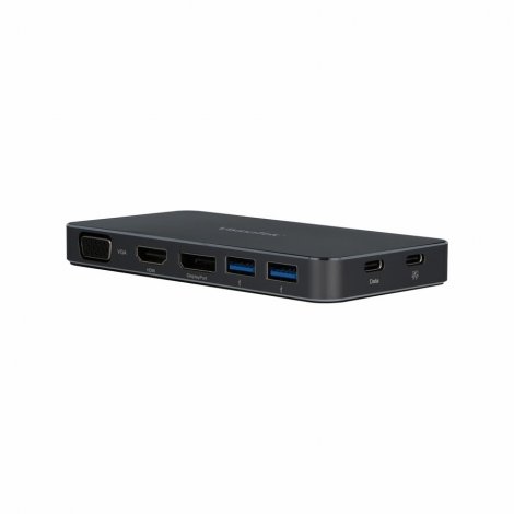 Visiontek 901226 | Dual Display USB-C Portable Docking Station 100W Power Passthrough
