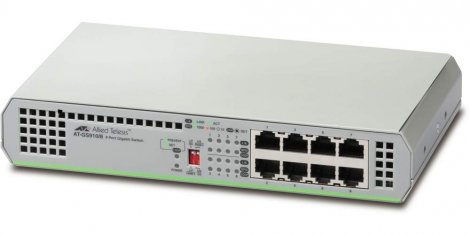 Allied Telesis AT-GS910/8-NCA3 | 8 x Ports 1000Base-T L2 Unmanaged R-M GE Network Switch