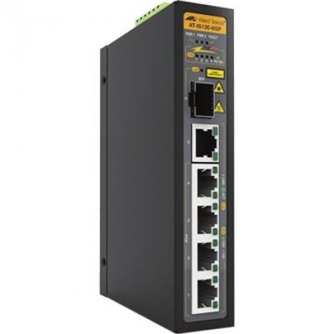 Allied Telesis AT-IS130-6GP-80-NCA5 | 4 x Ports 1000Base-T PoE+ + 1 x Ports 1000Base-X SFP L2 Unmanaged GE Network Switch