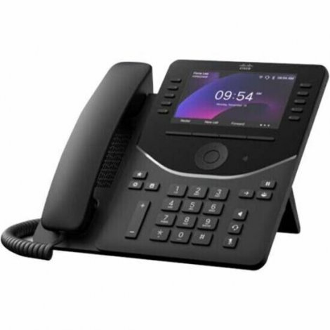 Cisco DP-9861-K9++= | 9861 5-inch LCD Corded/Cordless Desktop IP Phone Carbon Black