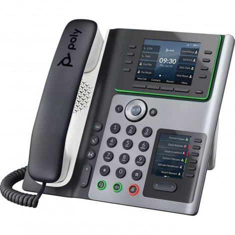 82M93AA | HP Poly Edge E400 8-Lines Dual-Port Ethernet 3.5-inch LCD VoIP Phone