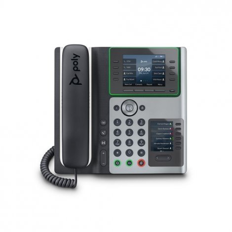 89B54AA#ABA | HP Poly Edge E400 8-Lines Dual-Port Ethernet 3.5-inch LCD VoIP Phone