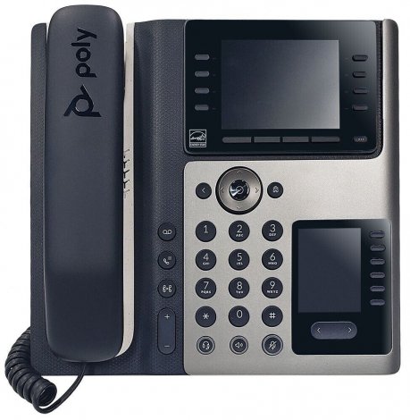 89B55AA#ABA | HP Poly Edge E450 8-Lines Dual-Port Ethernet 3.5-inch LCD Wi-Fi VoIP Phone