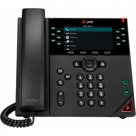HP 8B1L7AA#AC3 | Poly VVX 450 OBi 12-Lines Dual-Port Ethernet 4.3-inch LCD VoIP Phone