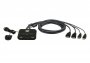 Aten CS22HF | 2 x Ports USB FHD HDMI Cable KVM Switch