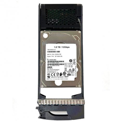 NetApp X343_SSKBE1T8A10 | 1.8TB 10000RPM SAS 12GB/s 2.5-inch Internal Hard Drive for DS224C