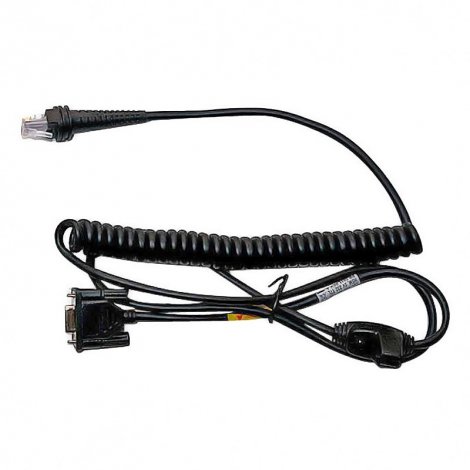 Honeywell CBL-020-300-C00 | 3m (9.8ft) RS232 DB9 Female Coiled 5V External Power Cable Black w Option for Host Power on Pin 9