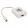 Tripp Lite P137-06N-HDMI | 6in Mini DisplayPort to HDMI Adapter Converter mDP to HDMI M/F 6-inch Adapter Mini DisplayPort male to HDMI female 6 in white