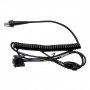Honeywell CBL-020-300-C00 | 3m (9.8ft) RS232 DB9 Female Coiled 5V External Power Cable Black w Option for Host Power on Pin 9