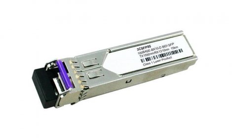3Com 3CSFP82-JTS | 100Mbps 100Base-LX10 Single-mode Fiber 10km 1310nm LC Connector SFP Transceiver Module